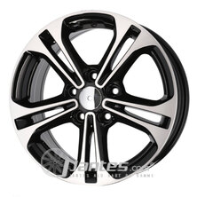 Cerchi in lega ACR ACBK766 Black Poli da 16 pollici per il modello HYUNDAI V - depuis 2005